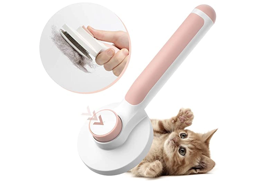 Brosse pour chat autonettoyante